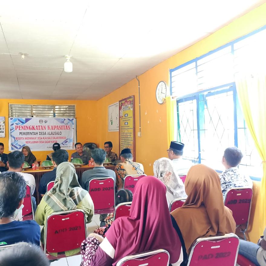 Pelatihan Peningkatan Kapasitas Aparatur Desa Alausalo Digelar Tipikor dan Kejaksaan Wajo